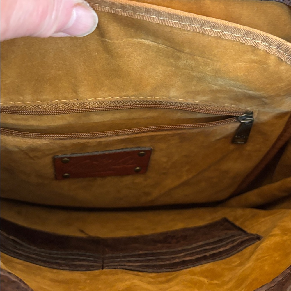 Patricia Nash Jovanna Western distressed leather Backpack - Picture 8 of 14